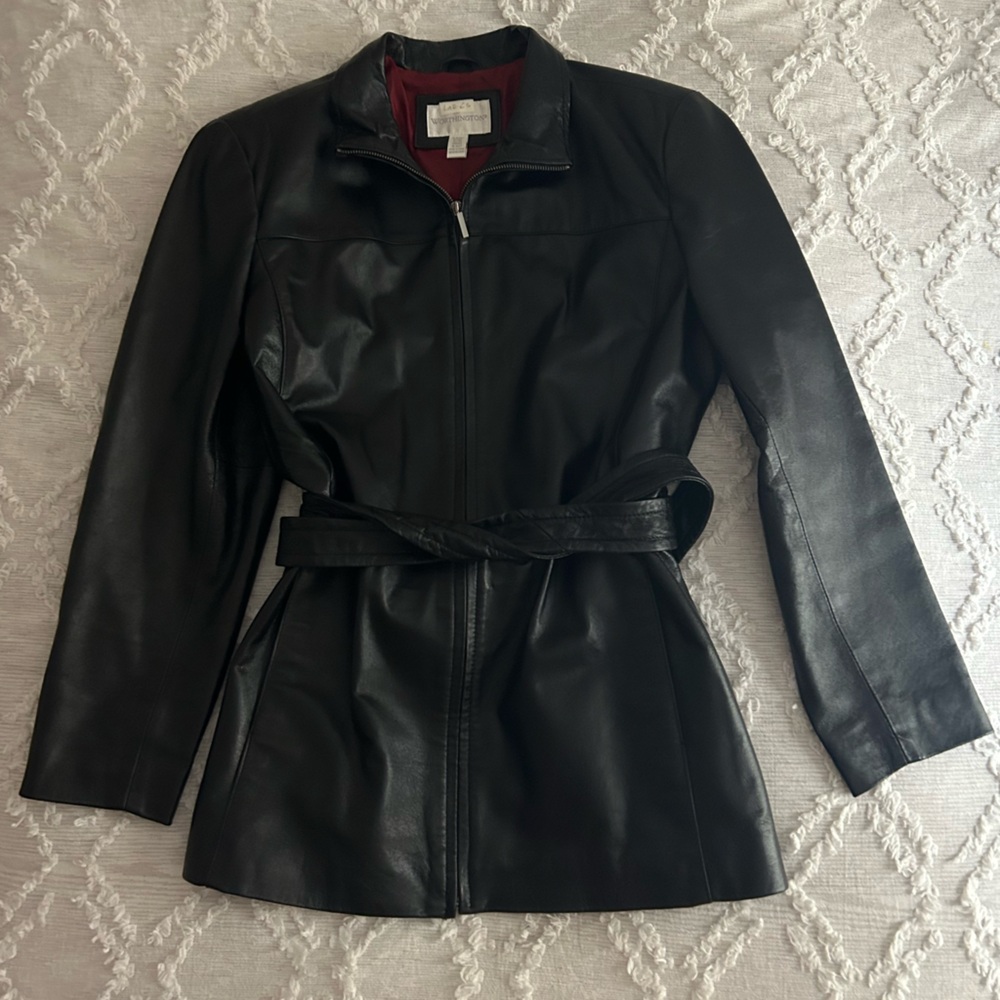 100% genuine Worthington leather jacket